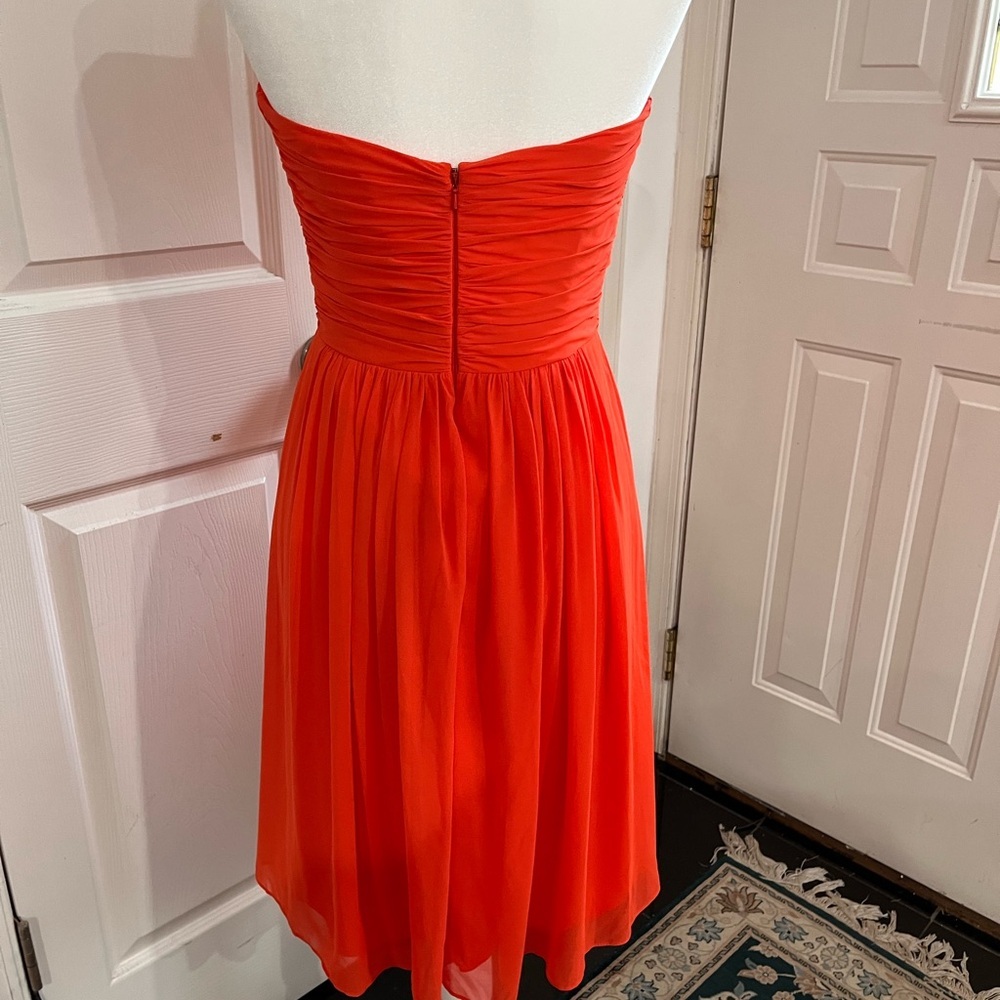 After Six Strapless Orange Dress size 4 - Picture 4 of 9